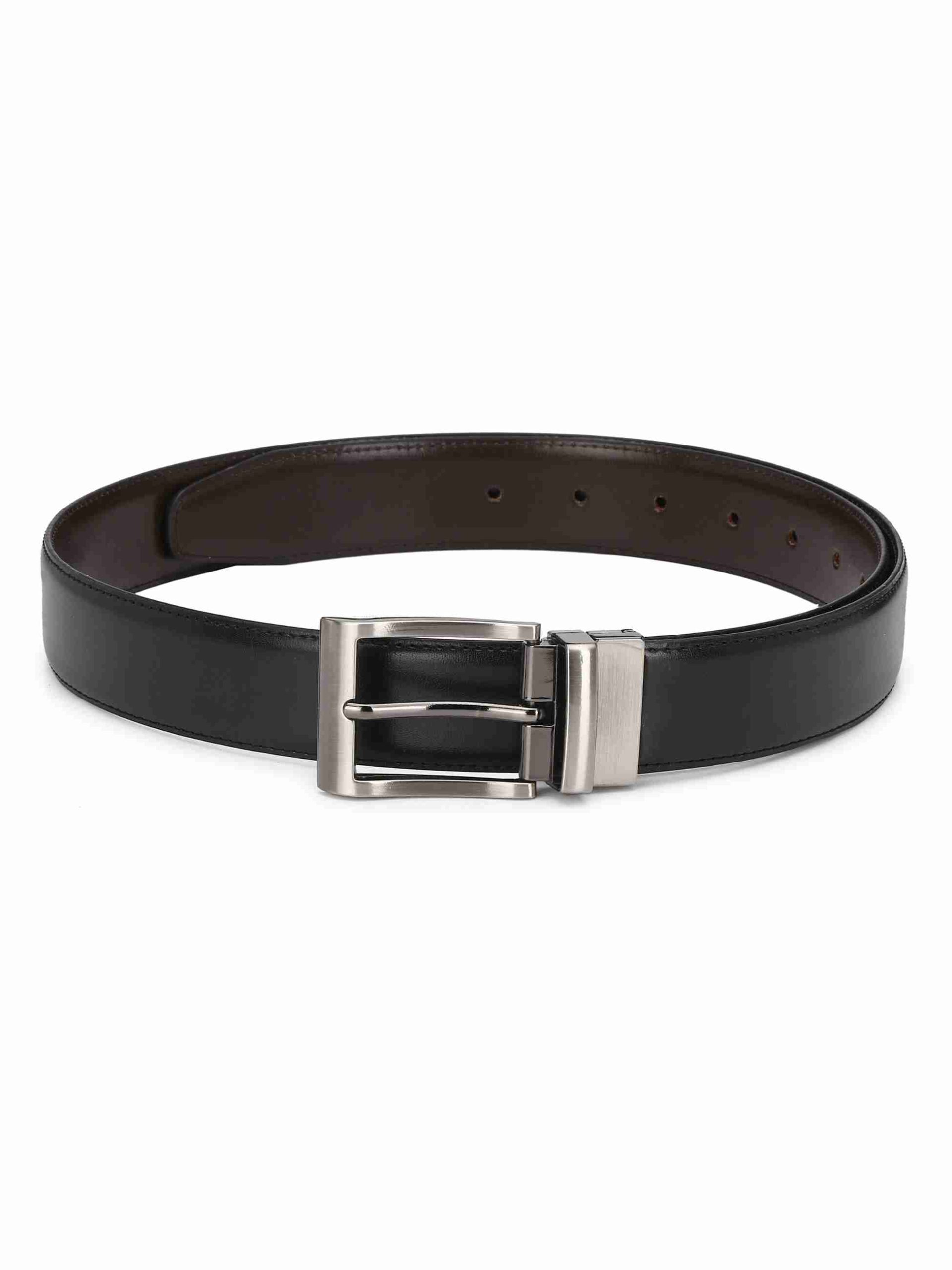 SOLID DESIGN PU REVERSIBLE BELT WITH TURNING BUCKLE - CALVADOSS
