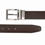 DOTTED DESIGN PU REVERSIBLE BELT WITH TURNING BUCKLE