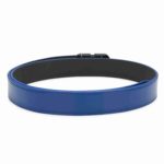 TEXAS LEATHER FINISH PU SHINY BLUE BELT