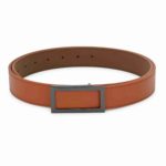 TEXAS LEATHER FINISH PU TAN BELT