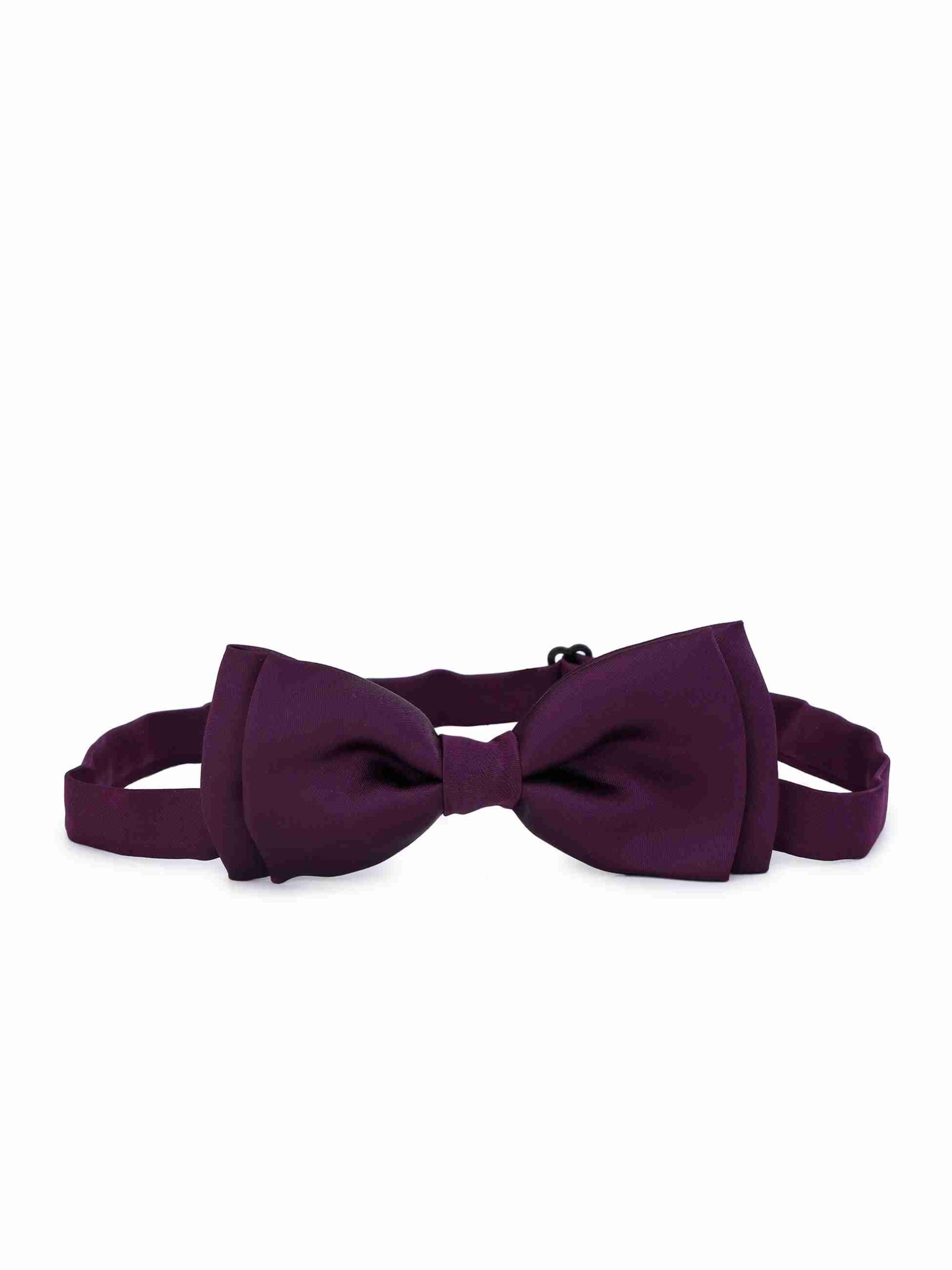 Premium Purple Satin BowTie