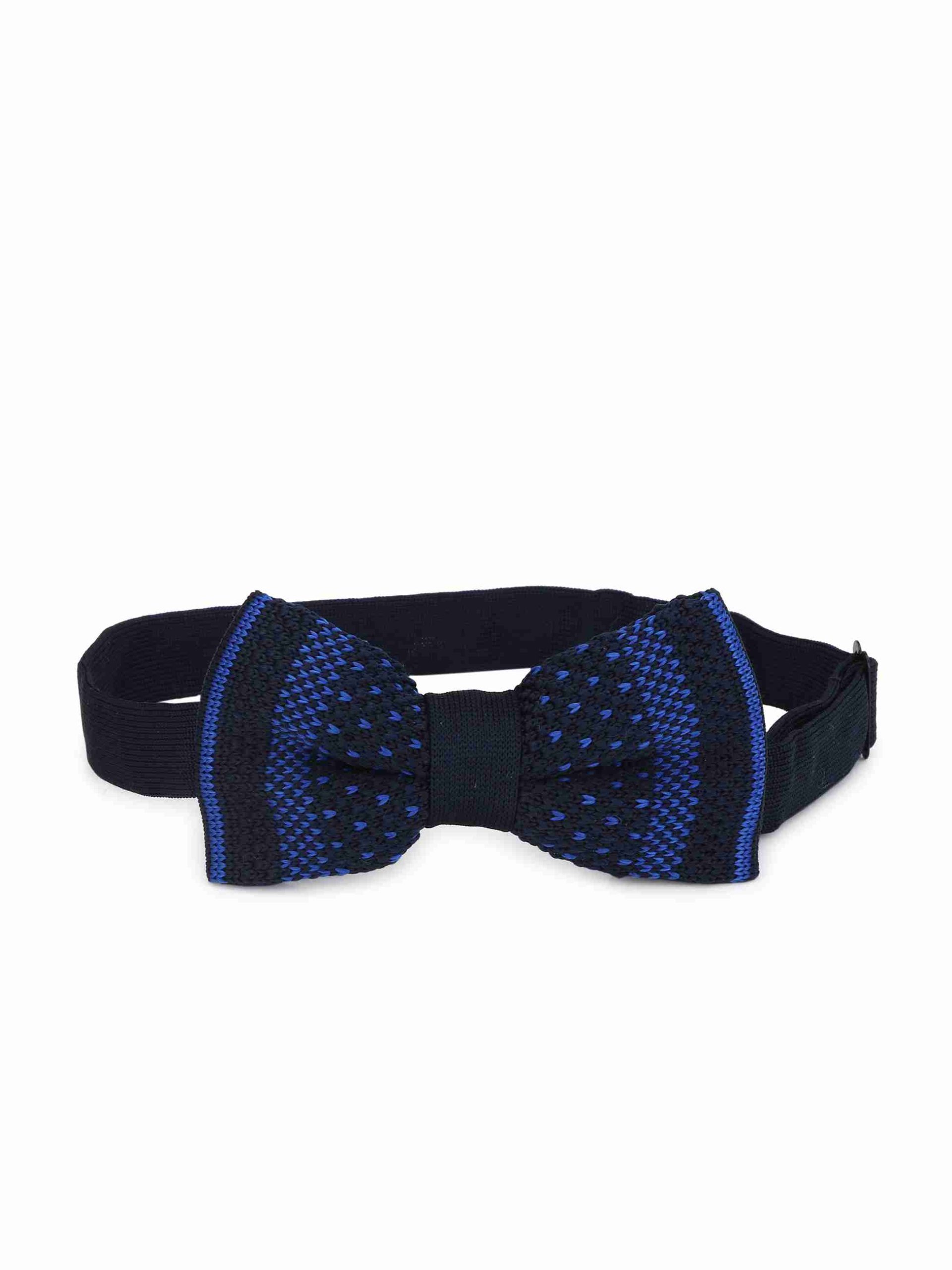 Premium Blue Knitted BowTie