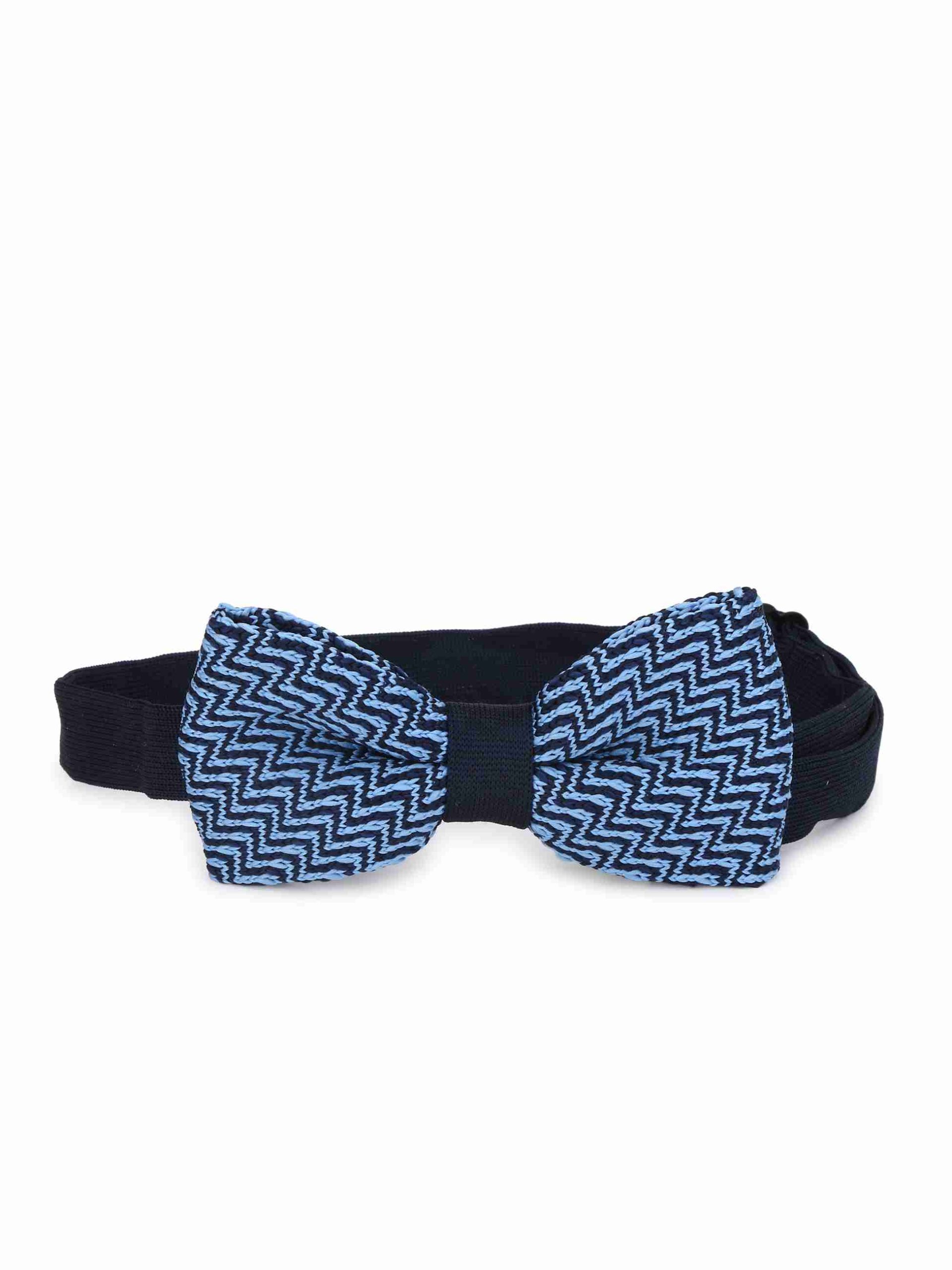 Premium Blue Knitted BowTie