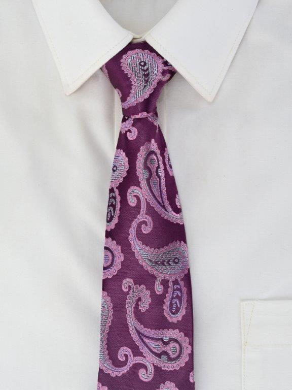 Premium Paisley Design Woven broad Tie and Pocket Square Combo - CALVADOSS