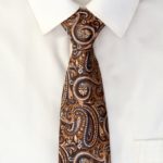 Premium Paisley Design Woven broad Tie and Pocket Square Combo