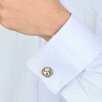 Ultra Premium Diamond Patterned Color Cufflinks