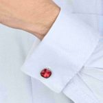 Ultra Premium Diamond Patterned Color Cufflinks