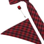 Premium broad Tie,Lapel Pin,Pocket Square Combo