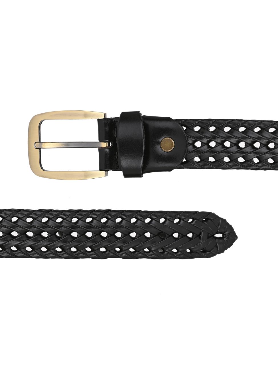 Premium Braided Leather Belt - CALVADOSS