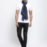 Twill Striped Wool Muffler