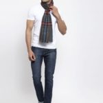 Spanish Checkered Wool Muffler