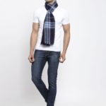 Spanish Checkered Wool Muffler