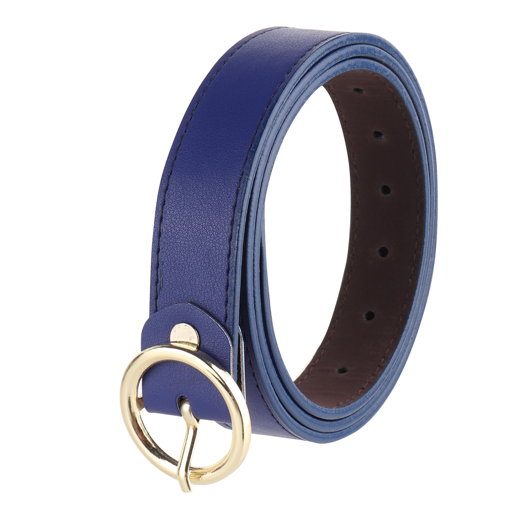 Ring Buckle Blue Women’s Belt