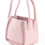 Women Pink Leather Structured Slingbag