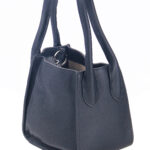 Women Black Leather Structured Slingbag