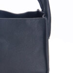 Women Black Leather Structured Slingbag