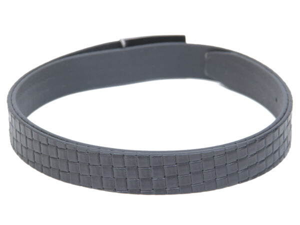 Boys Black Textured Leather Belt - Image 3