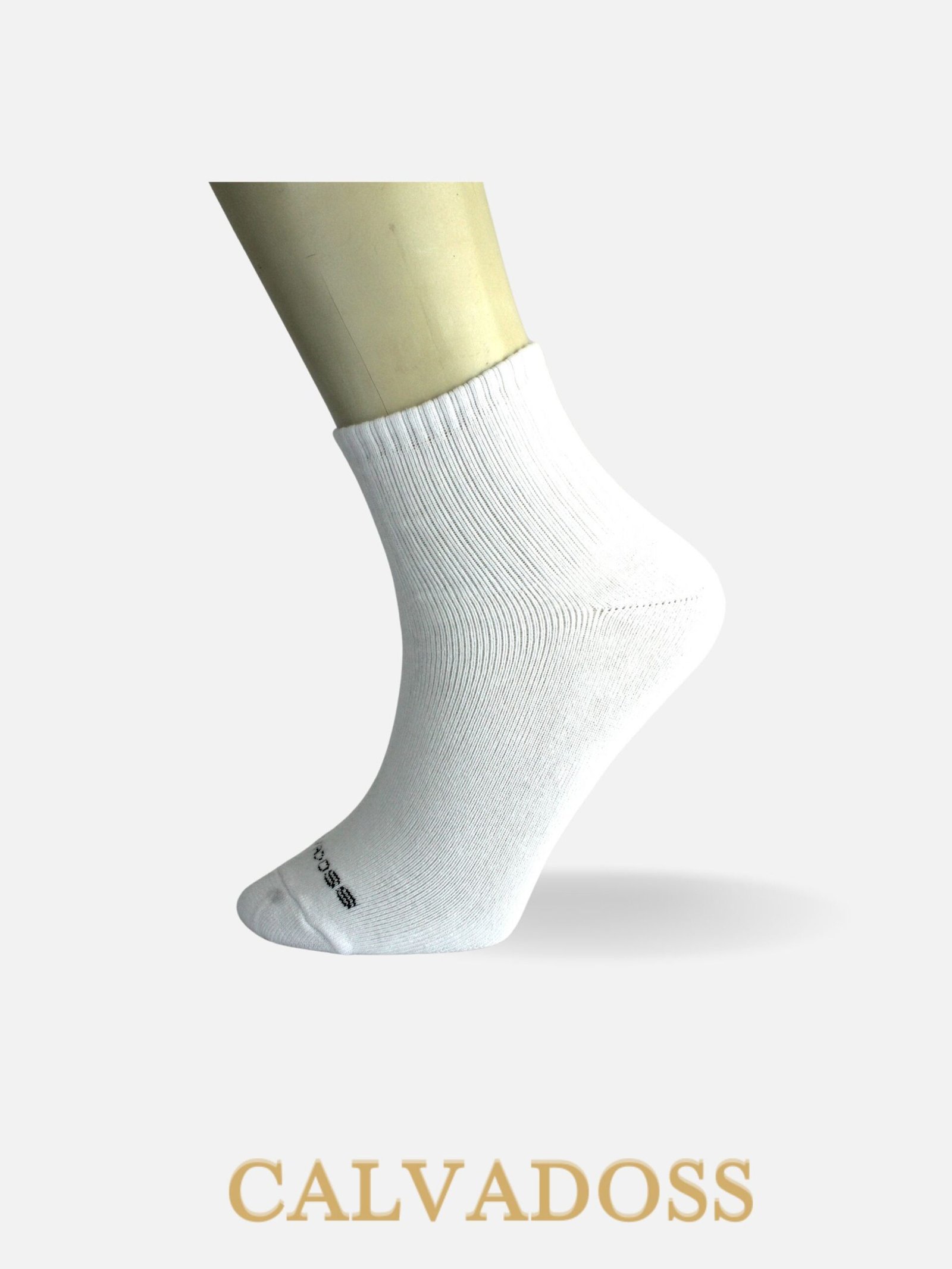 Men Cotton Pack Of 3 Solid Design Ankle Length Socks (White)