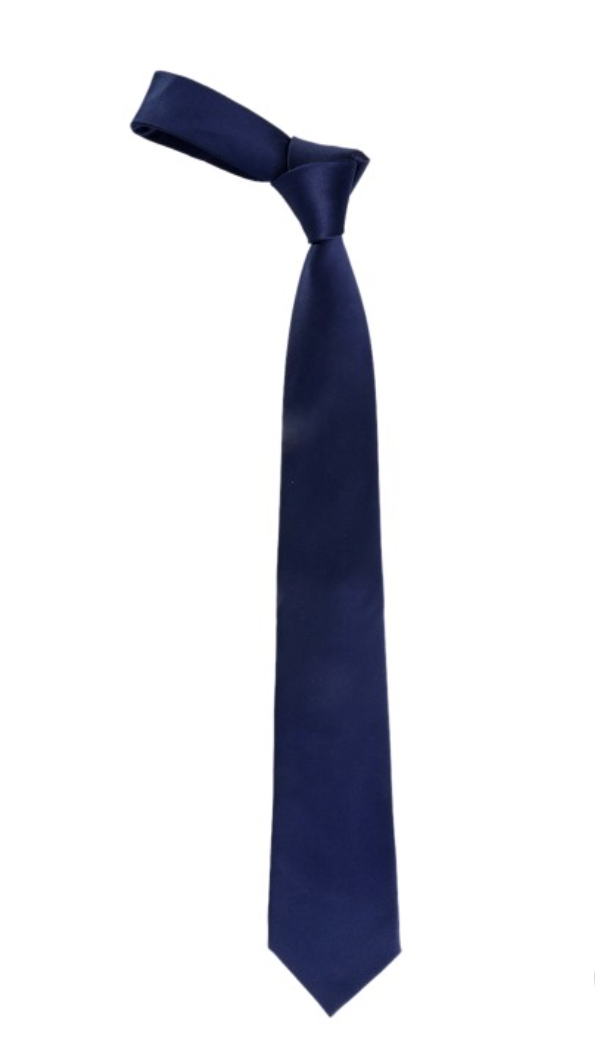 Navy Blue Men’s Solid Broad Tie